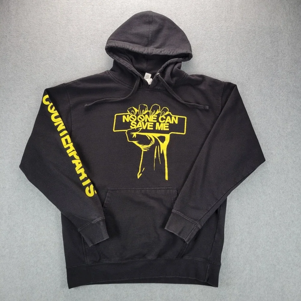 Counterparts Band Hoodie Men's Large Black Nothing Left Love Metalcore Save Me